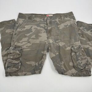 Wrangler‎ Mens Camouflage Cargo Pants Regular Fit Casual Outdoor Size 36x30